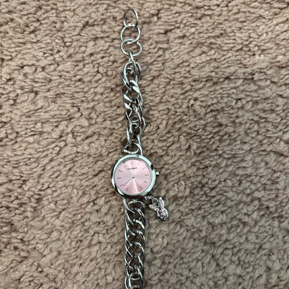 PLAYBOY Pink and Silver Women's Watch Brand New